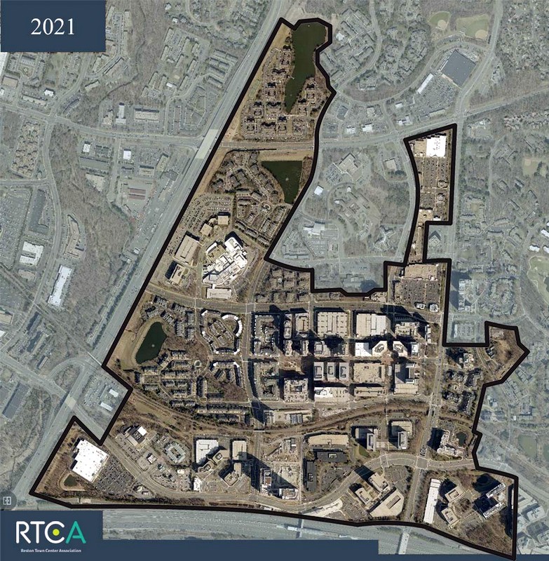 Reston Town Center Development as of 2021