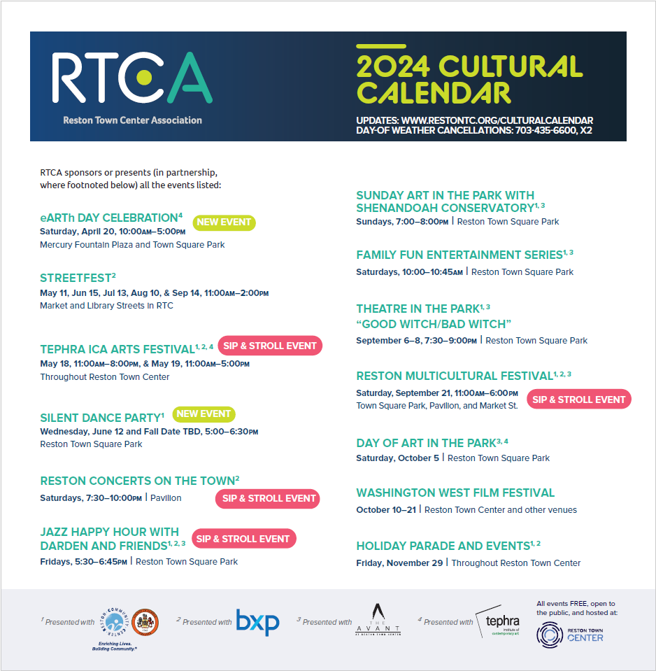 Highlights of the 2024 Cultural Calendar for RTCA.