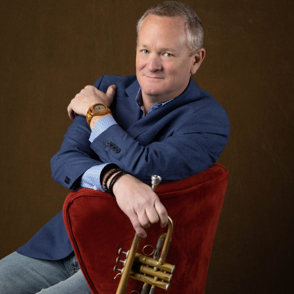 Graham Breedlove with trumpet